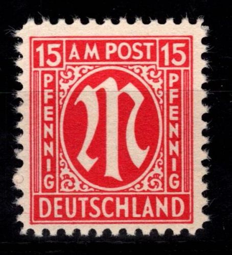 Alliierte Besetzung Bizone 8 z IX postfrisch geprüft Hettler BPP #DED88