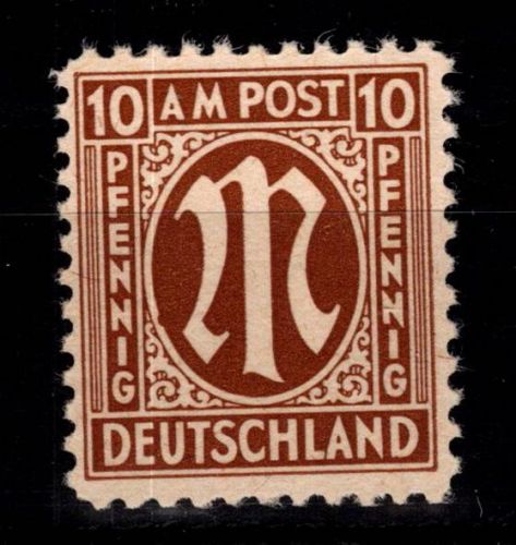 Alliierte Besetzung Bizone 6 z I postfrisch geprüft Hettler BPP #DED94