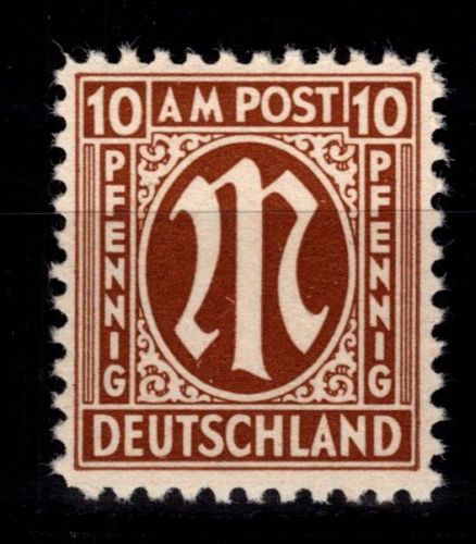 Alliierte Besetzung Bizone 6 z III postfrisch geprüft Hettler BPP #DED96