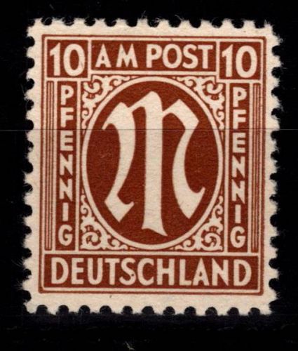 Alliierte Besetzung Bizone 6 z IV postfrisch geprüft Hettler BPP #DED97