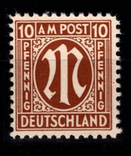 Alliierte Besetzung Bizone 6 z V postfrisch geprüft Hettler BPP #DED98