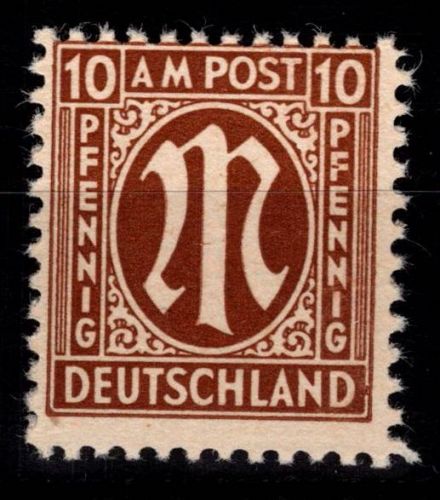 Alliierte Besetzung Bizone 6 z VIII postfrisch geprüft Hettler BPP #DEE00