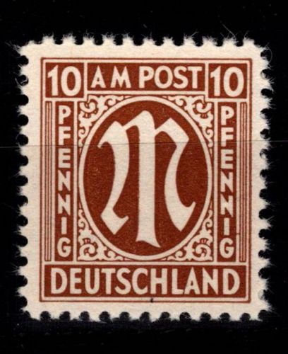 Alliierte Besetzung Bizone 6 z X postfrisch geprüft Hettler BPP #DEE02