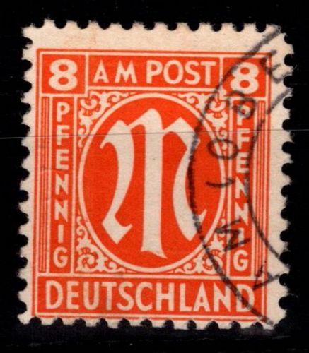 Alliierte Besetzung Bizone 5 x I gestempelt geprüft Hettler BPP #DEE14