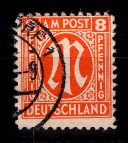 Alliierte Besetzung Bizone 5 z IV gestempelt geprüft Hettler BPP #DEE15