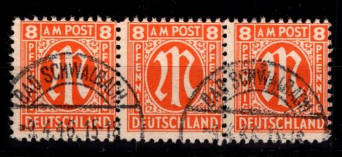 Alliierte Besetzung Bizone 5 z III gestempelt #DEE16