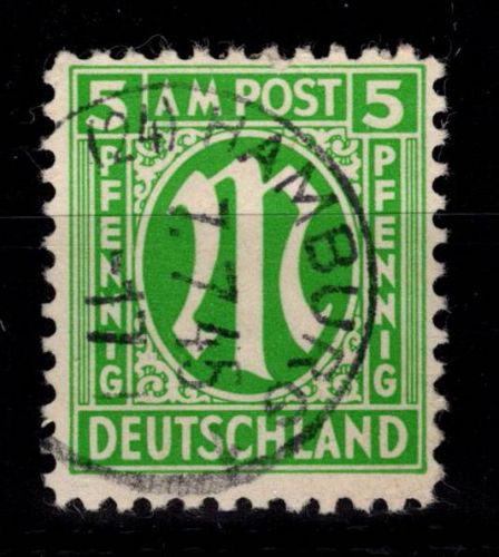 Alliierte Besetzung Bizone 3 y gestempelt geprüft Hettler BPP #DEE27