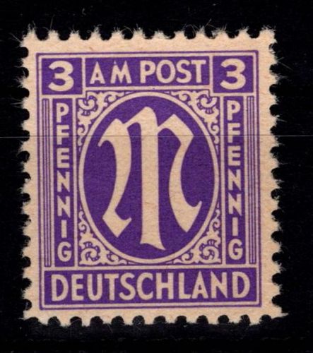 Alliierte Besetzung Bizone 1 z IV postfrisch geprüft Hettler BPP #DEE36