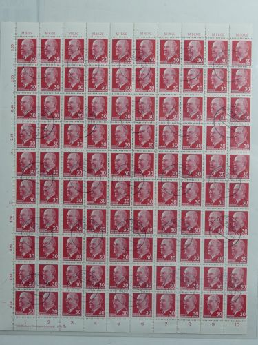 DDR 100er Bogen 935 gestempelt