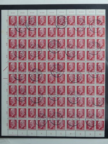 DDR 100er Bogen 935 gestempelt Wurzen #DCK26