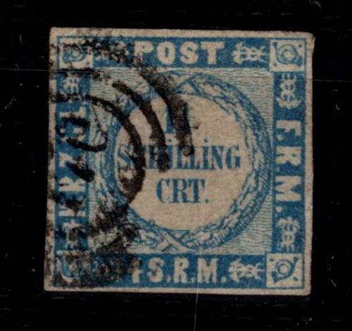 Schleswig-Holstein 5 gestempelt tief signiert Lange #DEJ39