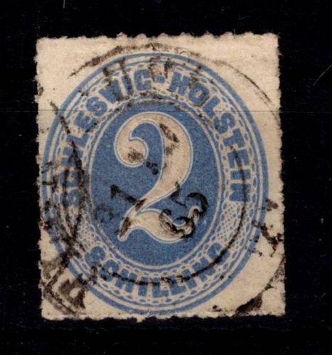 Schleswig-Holstein 11 gestempelt leichte Mängel, Hinterlegung #DEJ58