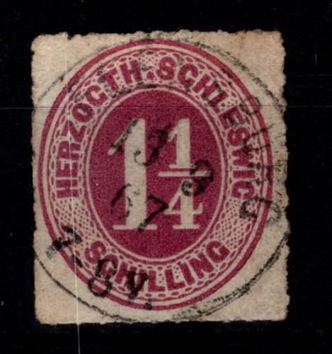 Schleswig-Holstein 18 a gestempelt tiefst geprüft Jakubek BPP #DEJ60