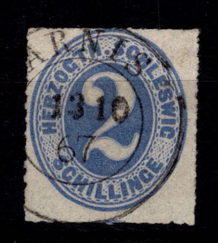 Schleswig-Holstein 16 gestempelt tief geprüft Jakubek BPP #DEJ64