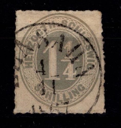 Schleswig-Holstein 18 c gestempelt tiefst signiert Lange #DEJ72