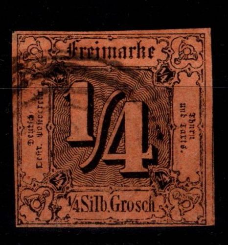 Thurn & Taxis 1 gestempelt