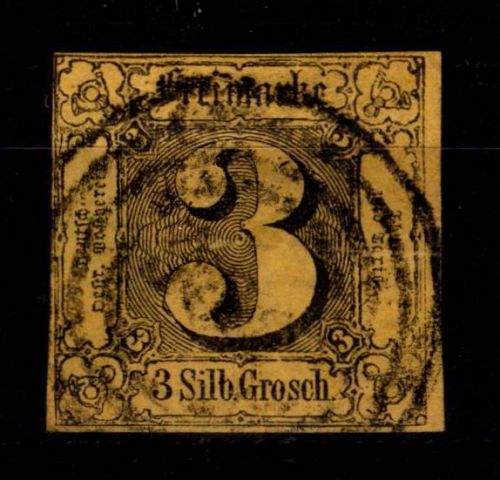 Thurn & Taxis 6 a gestempelt