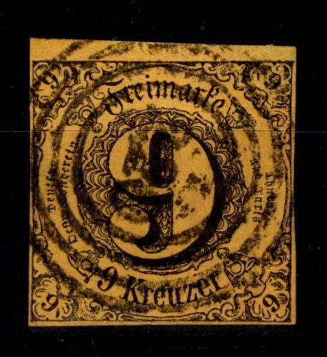 Thurn & Taxis 10 a gestempelt