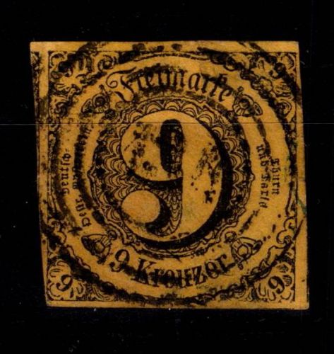 Thurn & Taxis 10 a gestempelt