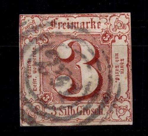 Thurn & Taxis 17 gestempelt