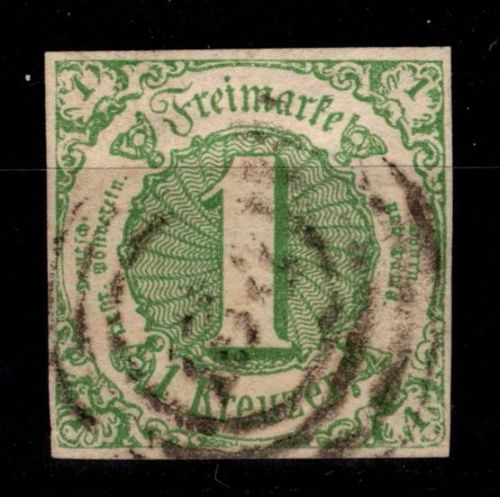 Thurn & Taxis 20 gestempelt