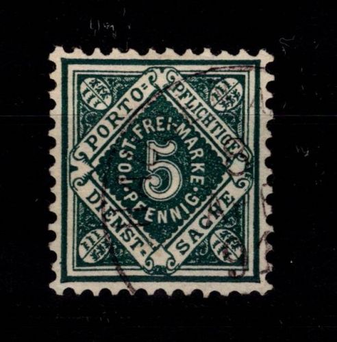 Württemberg 103 b gestempelt geprüft Winkler BPP #DEK59