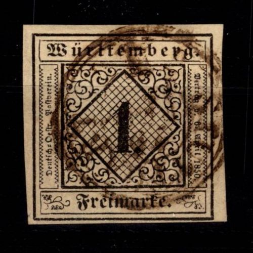 Württemberg 1 a gestempelt
