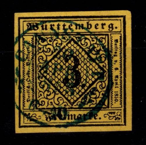 Württemberg 2 d III gestempelt