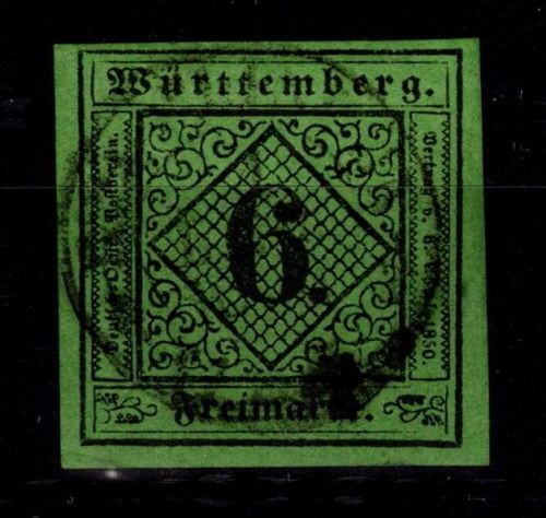 Württemberg 3 gestempelt #DEL22