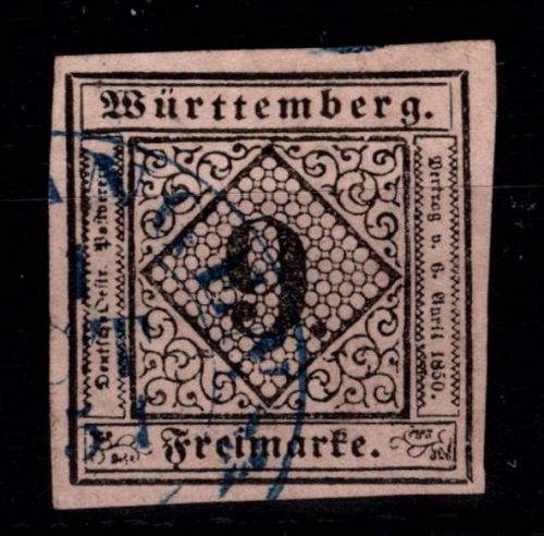 Württemberg 4 a I gestempelt