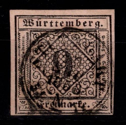 Württemberg 4 gestempelt
