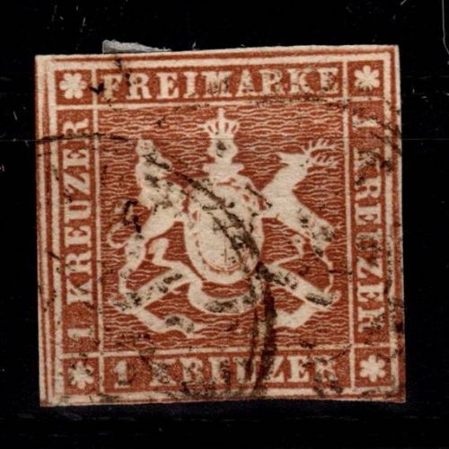 Württemberg 6 b gestempelt