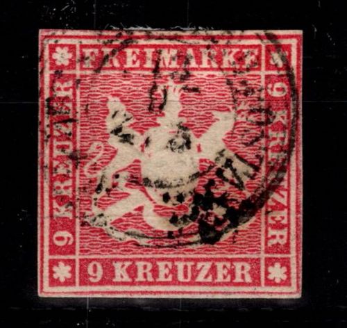 Württemberg 9 a gestempelt #DEL52
