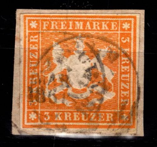 Württemberg 12 a gestempelt