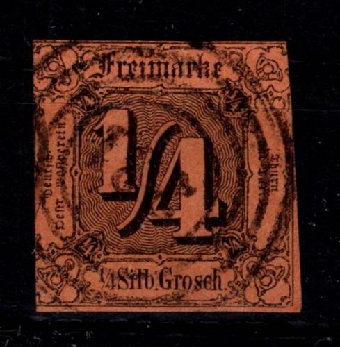 Thurn & Taxis 1 gestempelt