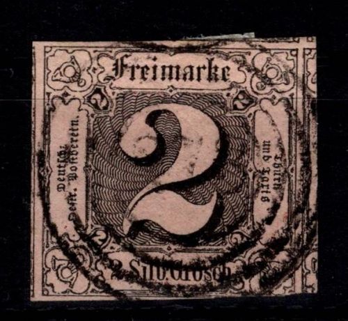 Thurn & Taxis 5 gestempelt