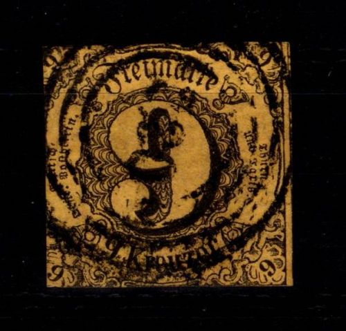 Thurn & Taxis 6 gestempelt