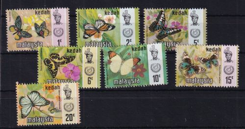 Malaiische Staaten Kedah 113 I-119 I postfrisch #DCQ82