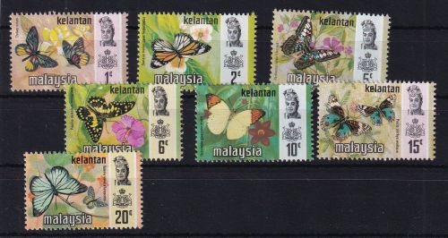 Malaiische Staaten Kelantan 113 I-119 I postfrisch #DCQ83
