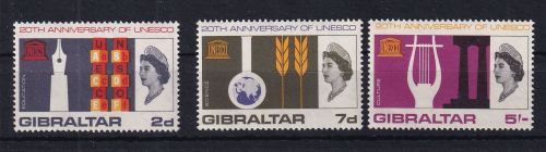 Gibraltar 185-187 postfrisch #DCR06