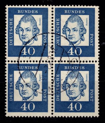 BRD 355 y gestempelt im 4er Block #DEE62