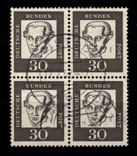 BRD 354 y gestempelt im 4er Block #DEE67