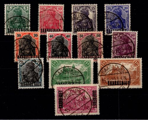 Saargebiet 32-43 gestempelt #DEE72