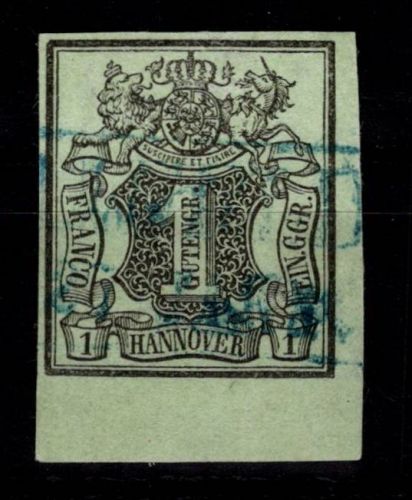 Hannover 2 UR gestempelt gut geschnitten #DEF50