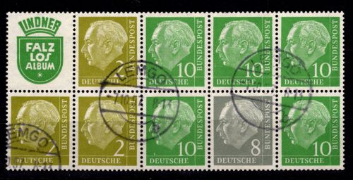 BRD H-Blatt 7 gestempelt ohne Rand #DEF73