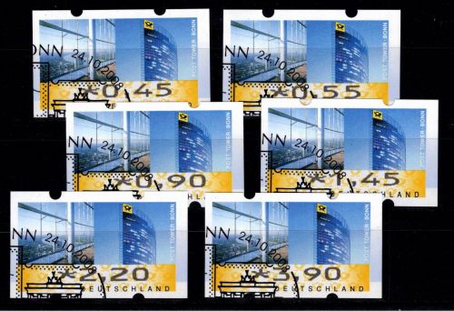 BRD Automatenmarken 7 TS 1 Ersttag gestempelt ATM #DEF89