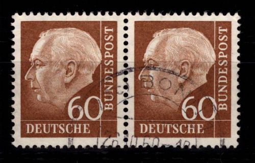 BRD 262 gestempelt als waagerechtes Paar #DEQ04