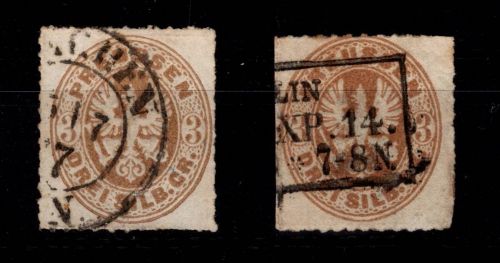 Preußen 18 (2x) gestempelt #DEQ23