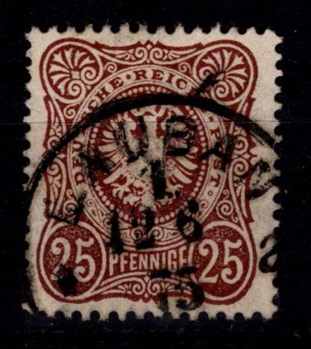 Deutsches Reich 35 a gestempelt geprüft Wiegand BPP #DEQ37