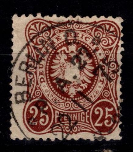Deutsches Reich 35 a gestempelt geprüft Wiegand BPP #DEQ56